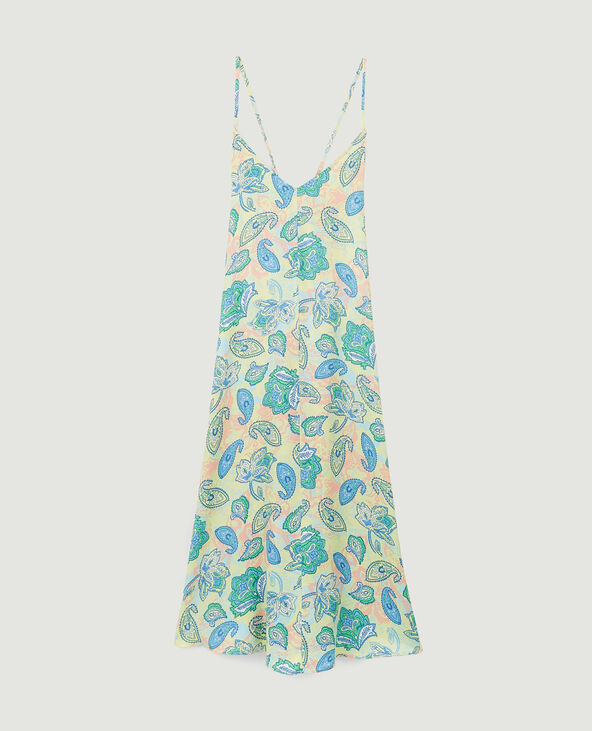 Robe dos-nu avec liens à nouer bleu - Pimkie