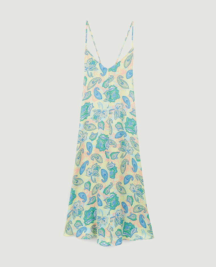 Robe dos-nu avec liens à nouer bleu - Pimkie