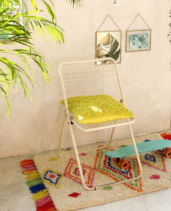 Tapis laine multicolore jaune - Pimkie