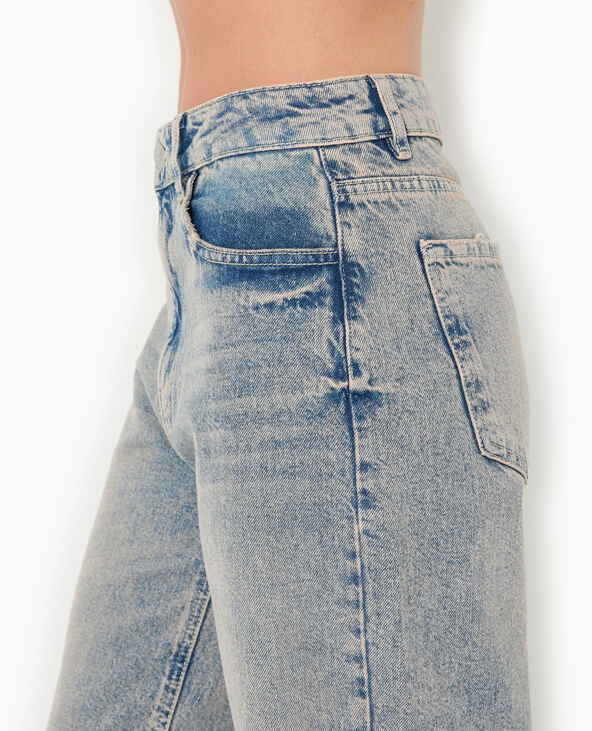 Jean wide taille haute rose clair - Pimkie