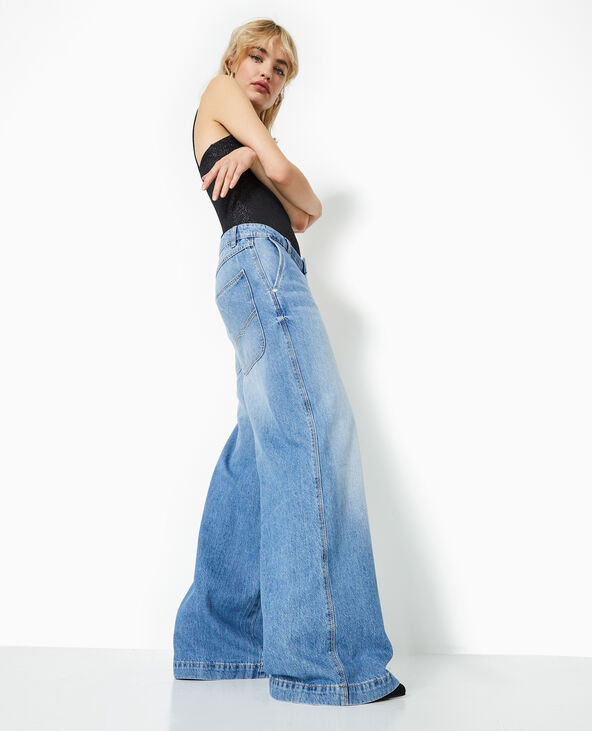 Jean baggy taille regular bleu - Pimkie