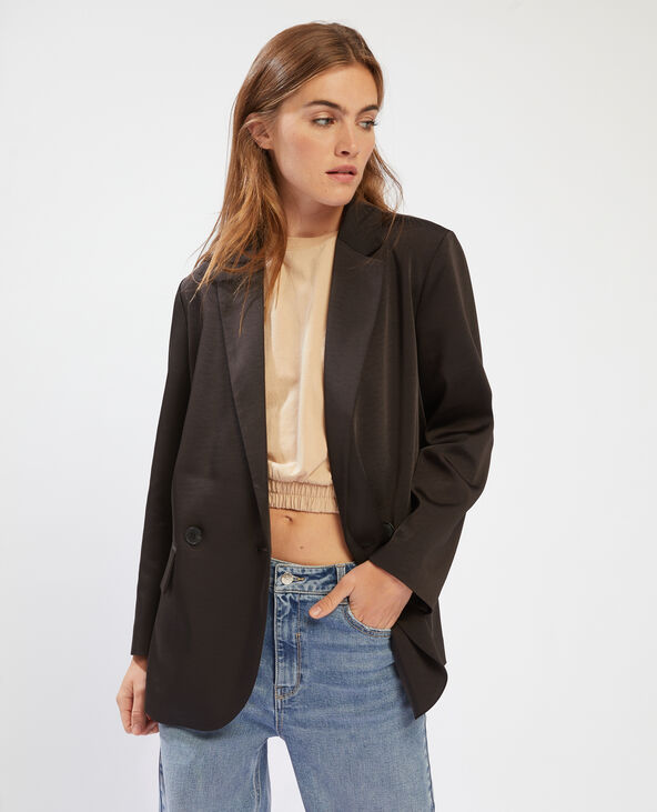 Blazer oversize en satin
