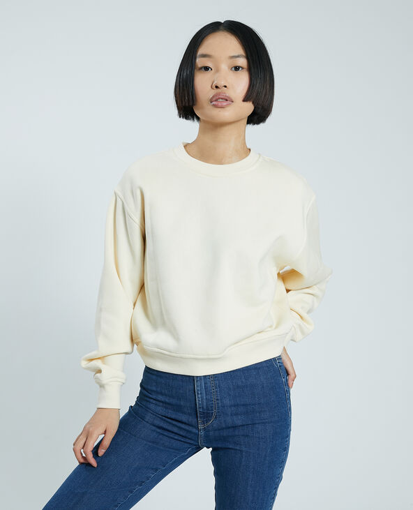 Sweat molleton blanc - Pimkie