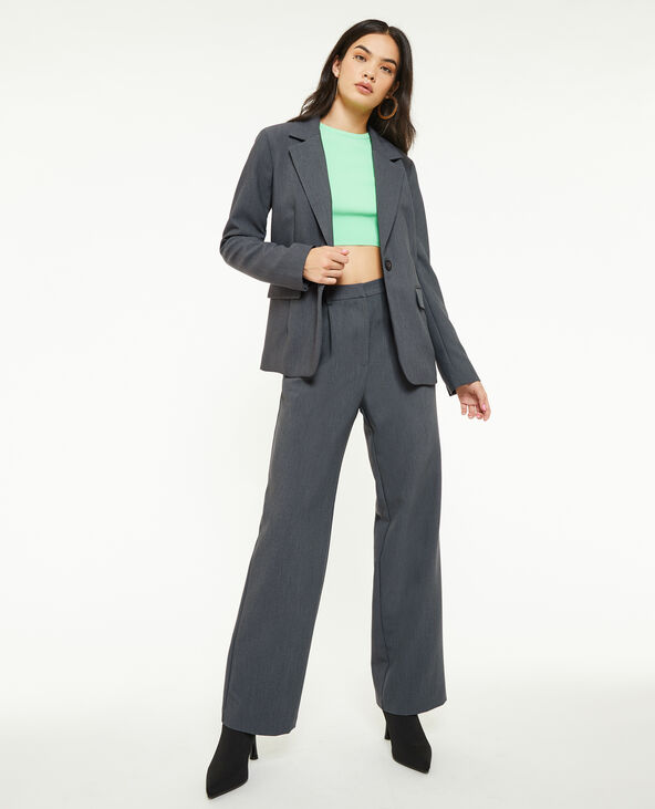 Veste blazer droite avec poches