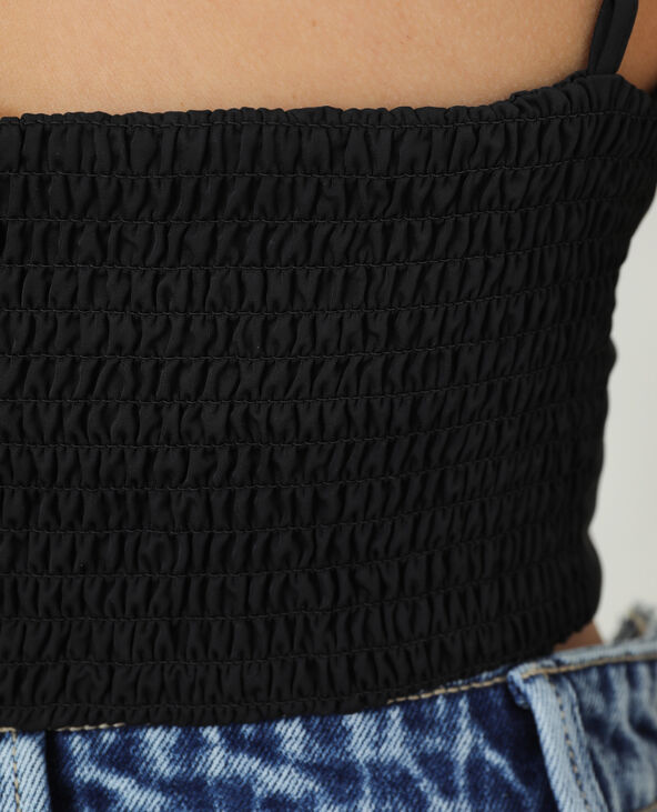 Brassière effet soie noir - Pimkie
