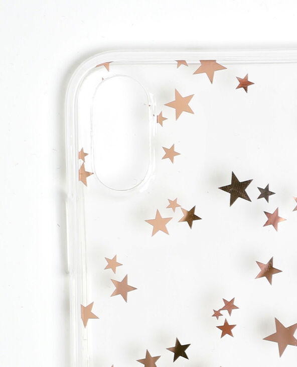 Coque à étoiles pour iPhone X/XS cuivré - Pimkie