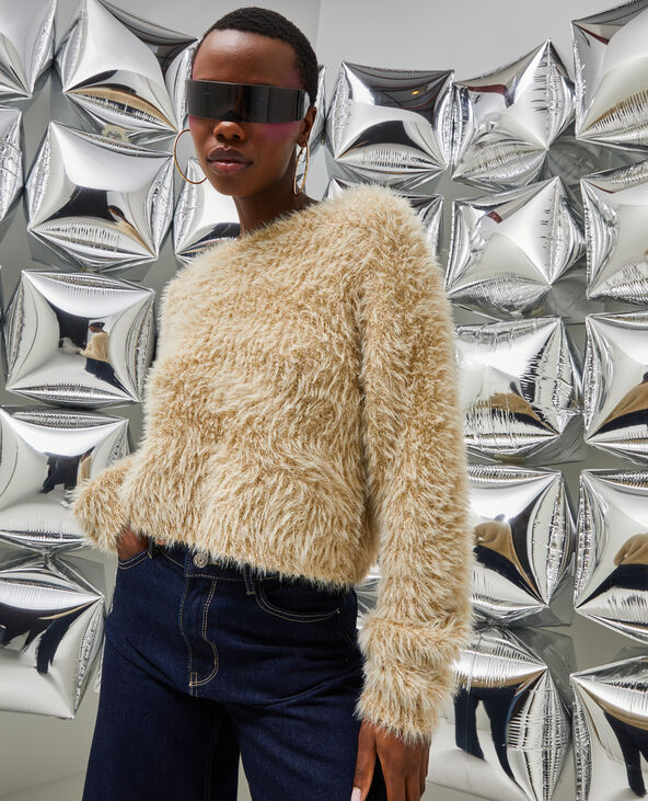 Pull doré 2025 zara