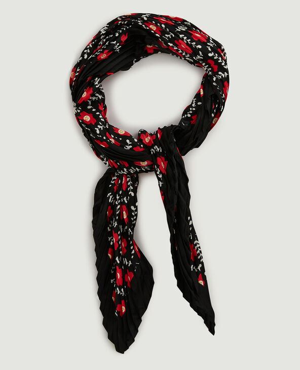 Foulard motifs fleurs rouge - Pimkie