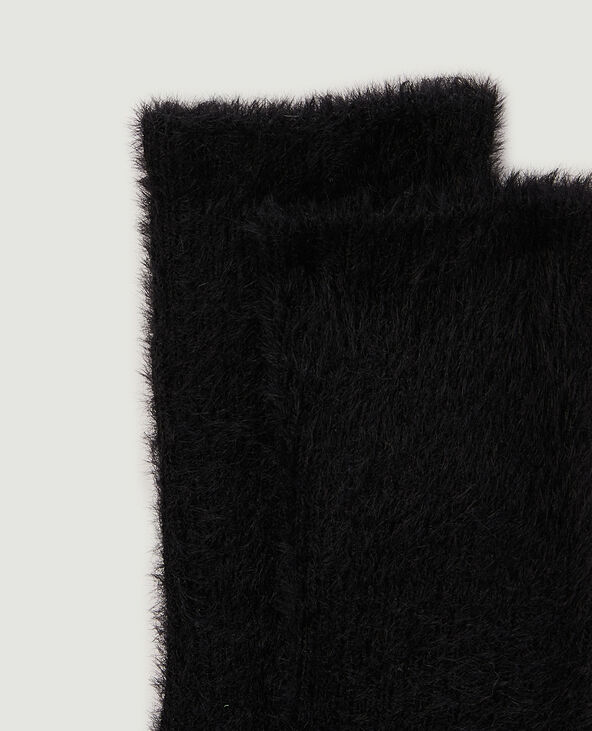 Paire de chaussettes en maille poilue et douce noir - Pimkie