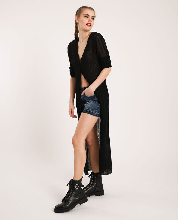 Gilet long noir - Pimkie