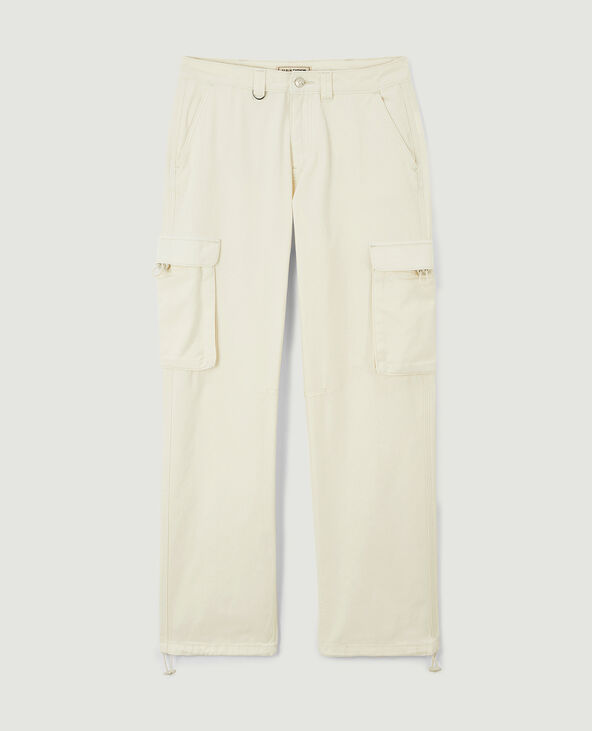 Pantalon cargo taille basse beige - Pimkie