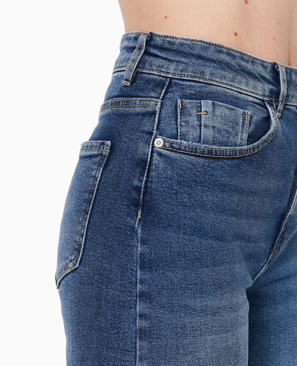Jean wide taille haute stretch bleu - Pimkie