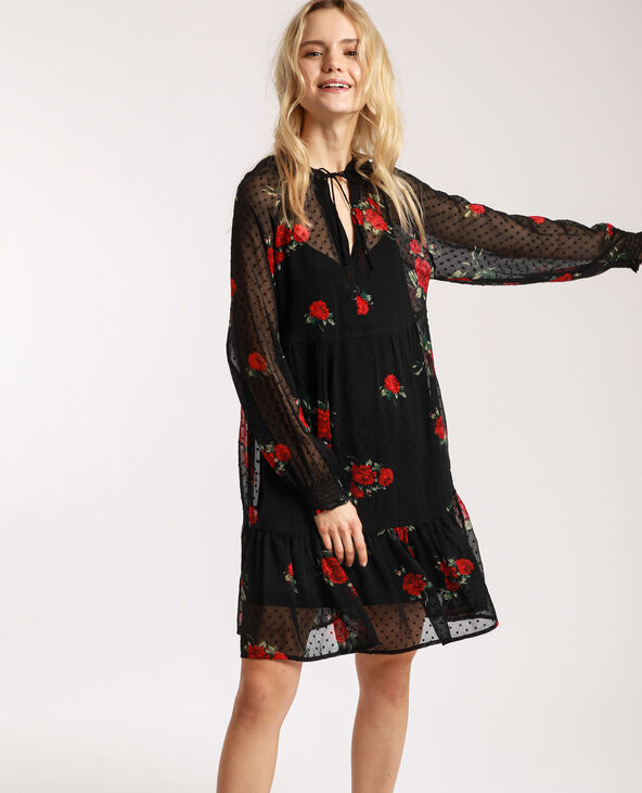 Robe plumetis