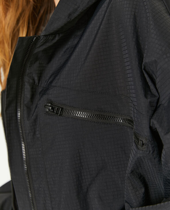 Blouson léger avec capuche noir - Pimkie
