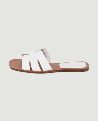 Mules plates blanc - Pimkie