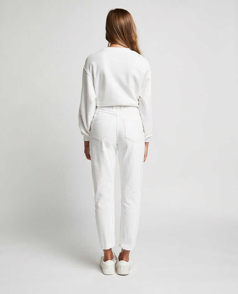 Jean straight taille haute blanc - Pimkie