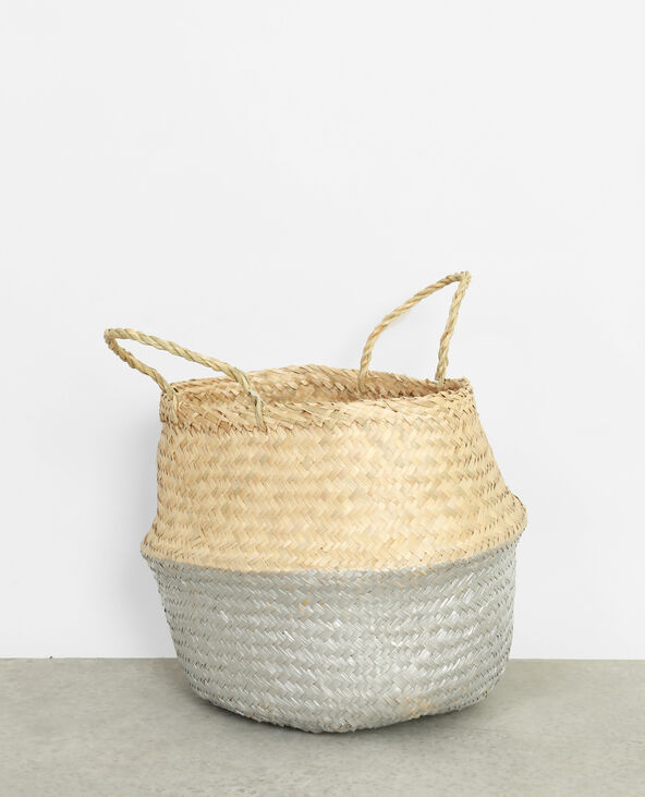 Petit panier tressé argenté - Pimkie