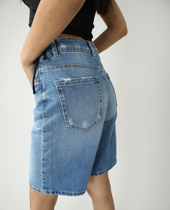 Bermuda en jean high waist