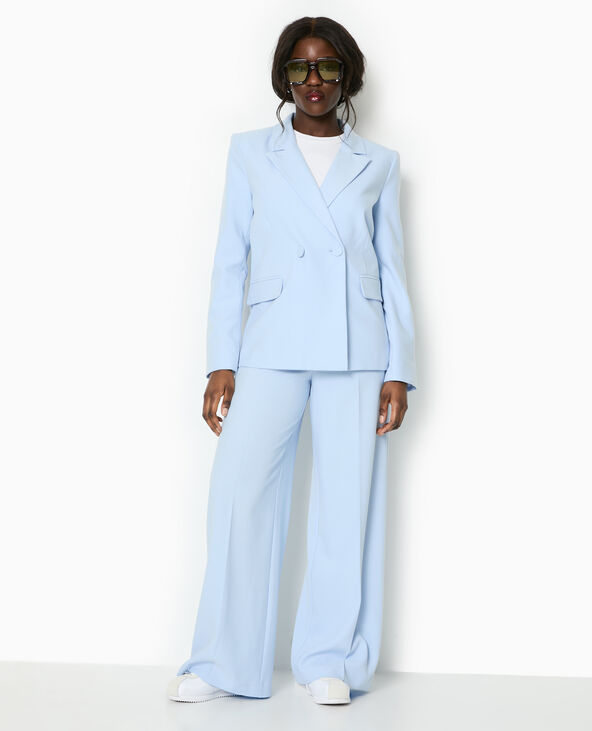 Veste tailleur avec double boutonnage bleu - Pimkie