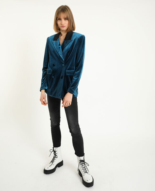 Veste velours ras