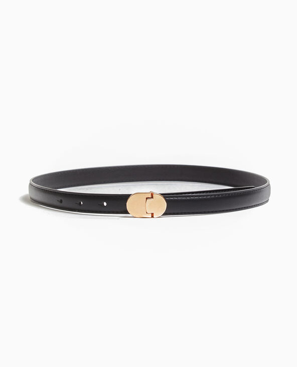 Ceinture fine avec petite boucle noir - Pimkie