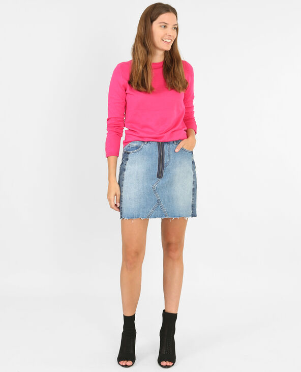 Pull à pressions rose fuchsia - Pimkie