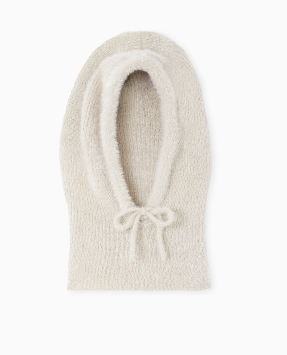 Cagoule en maille extra douce beige - Pimkie