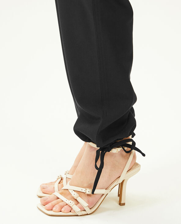 Pantalon cargo bas resserrables noir - Pimkie