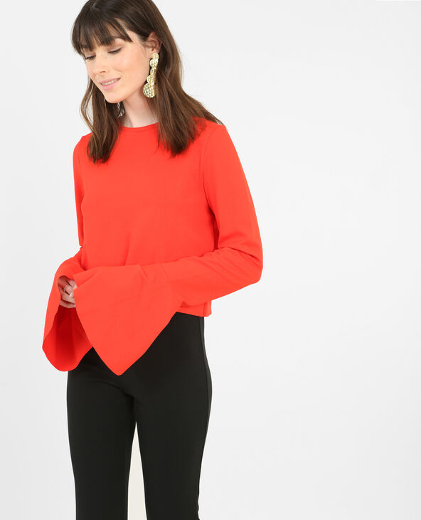Sweat manches pagode rouge - Pimkie