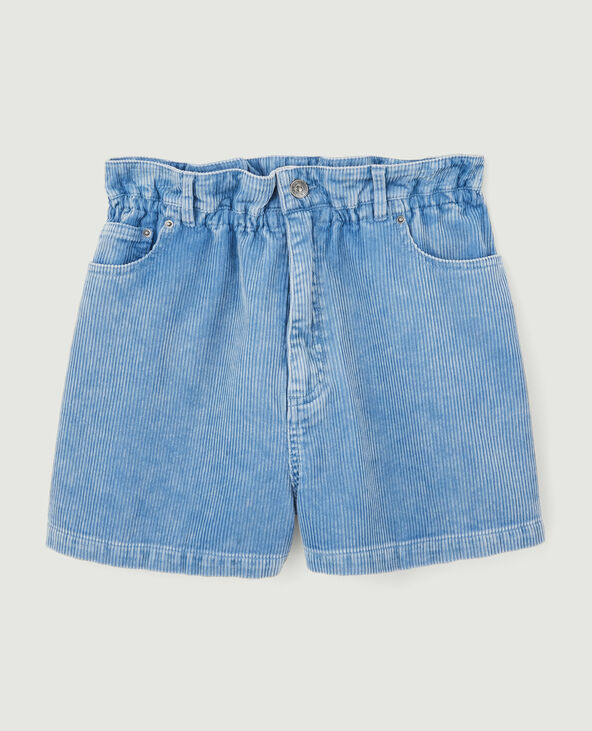 Short en velours côtelé bleu - Pimkie
