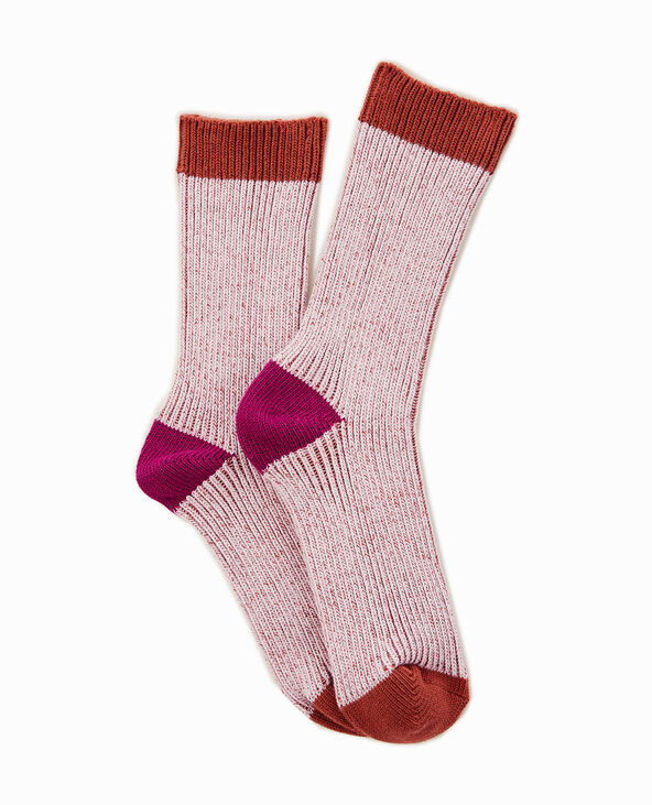 Paire de chaussettes en maille mélangée marron - Pimkie