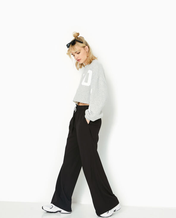 Pantalon city large et droit noir - Pimkie