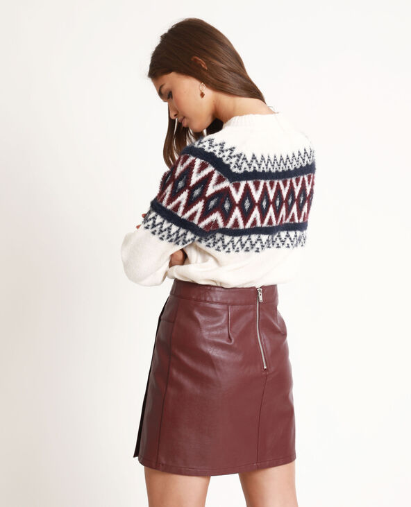 Pull jacquard écru - Pimkie