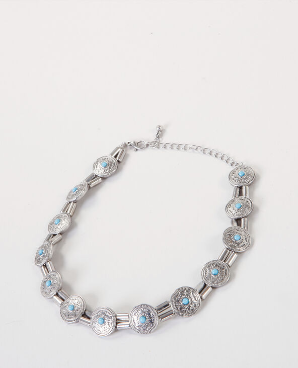 Collier choker ethnique argenté - Pimkie