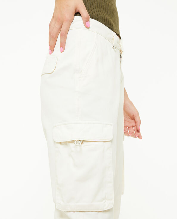 Pantalon cargo taille basse beige - Pimkie