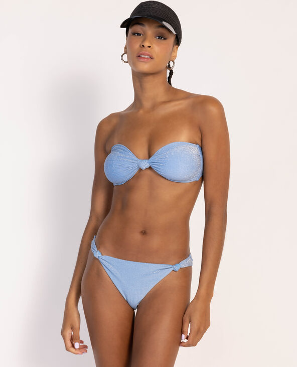 Haut de maillot bandeau bleu clair - Pimkie