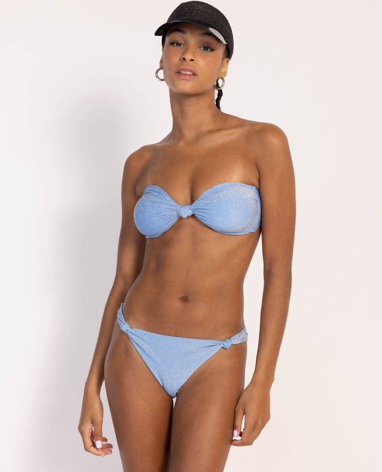 Haut de maillot bandeau bleu clair - Pimkie