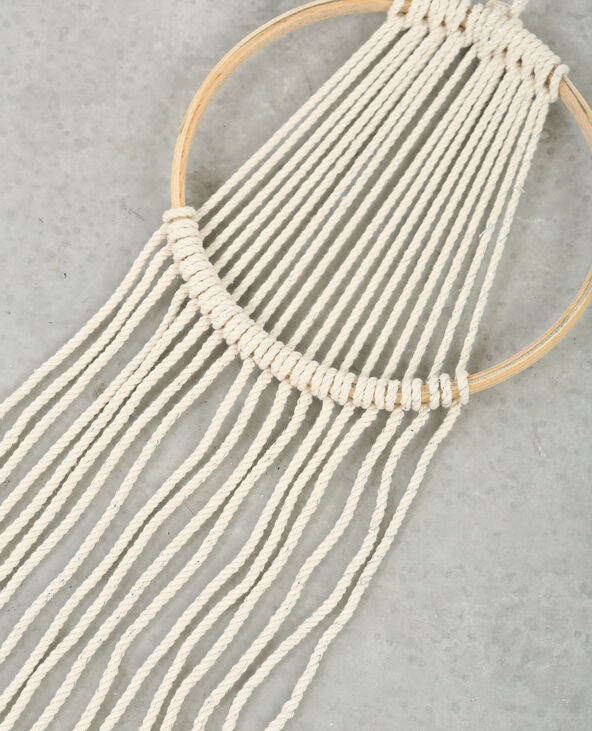 Attrape-rêves en macramé blanc - Pimkie