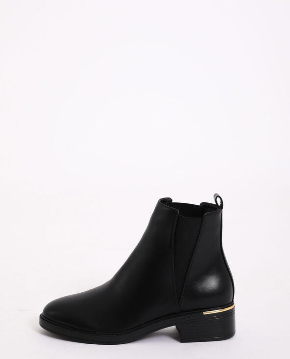 Bottines en simili cuir