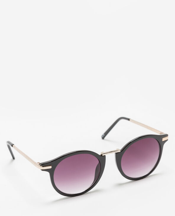 Lunettes de soleil rondes noir - Pimkie