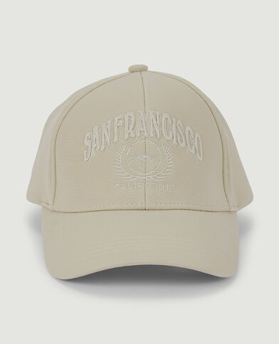 Casquette brodée beige - Pimkie