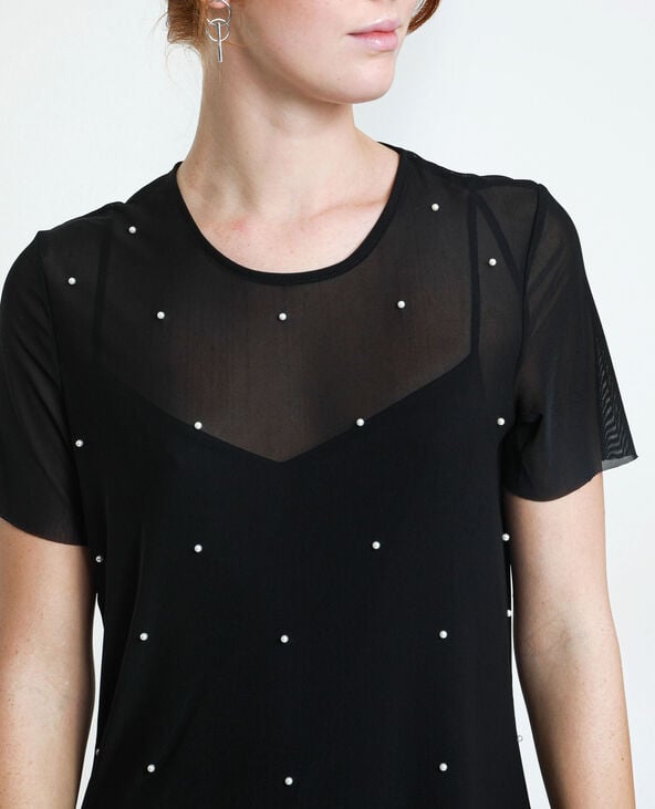 Robe à perles noir - Pimkie
