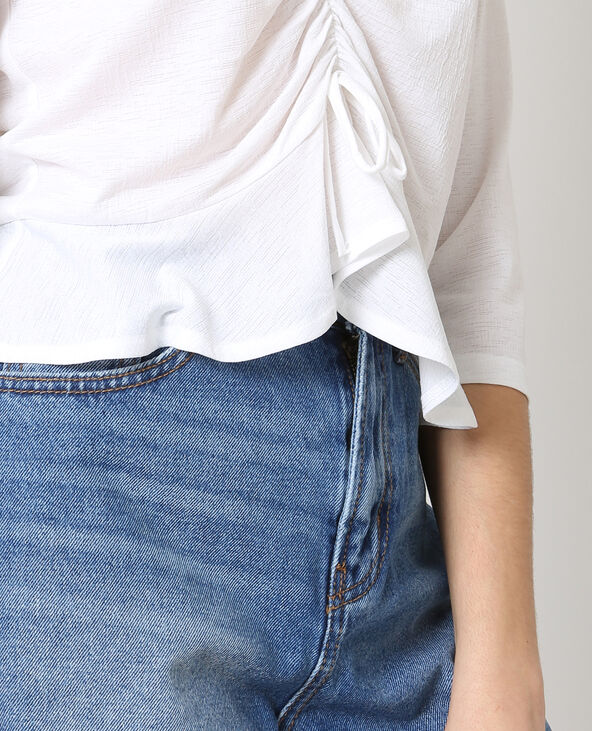 Blouse courte blanc - Pimkie