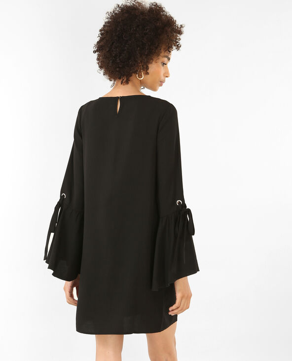 Robe fluide manches évasées noir - Pimkie