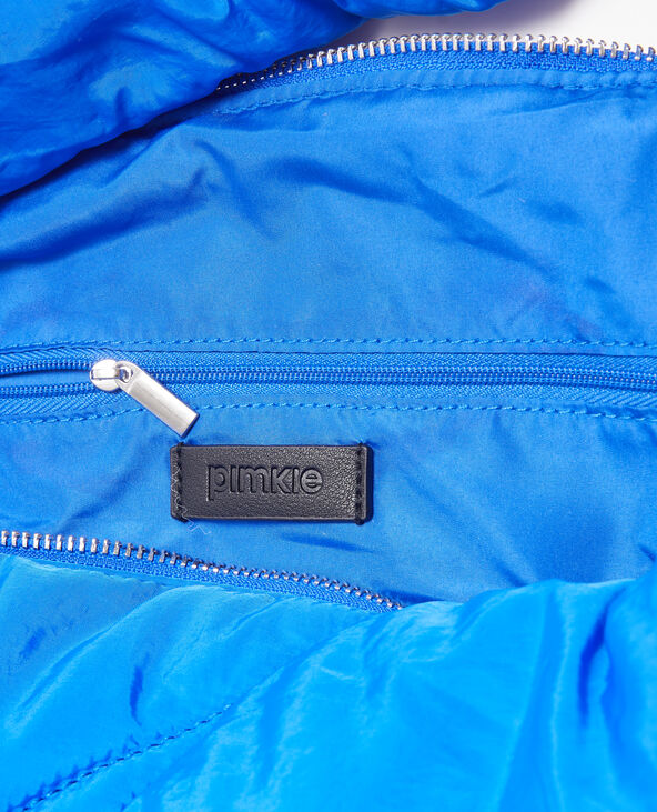 Grand sac en matière matelassé bleu électrique - Pimkie