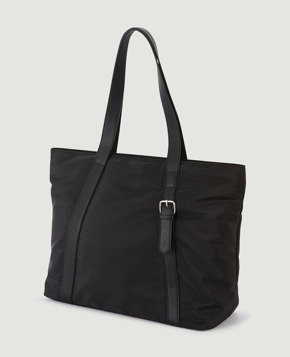 Grand cabas textile rembourré noir - Pimkie