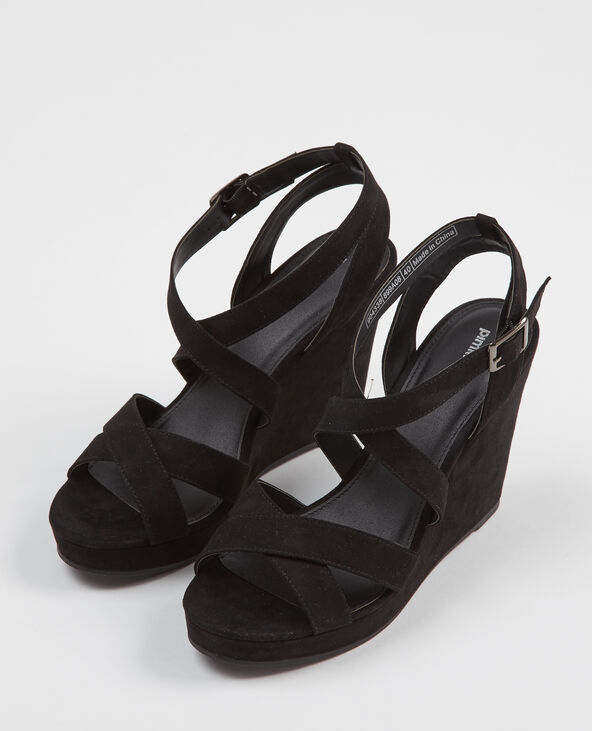 Sandales compensées noir - Pimkie