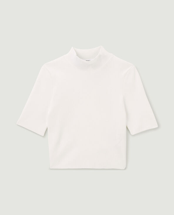 Top dos-nu en maille blanc - Pimkie