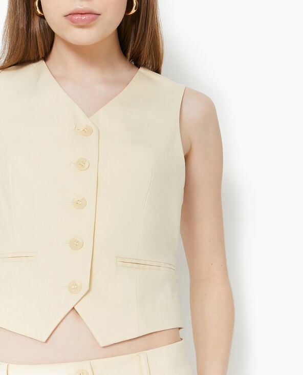 Gilet de barman beige - Pimkie