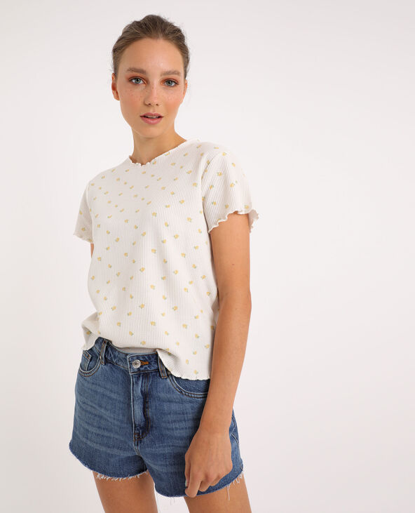 T-shirt imprimé citrons blanc - Pimkie